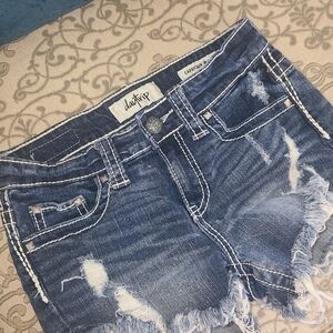 Daytrip Capricorn High-rise denim shorts. Size 25